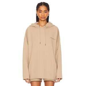 H2OFagerholt Boogie Hoodie Pullover Oversized Terrycloth Athleisure Tan Size S